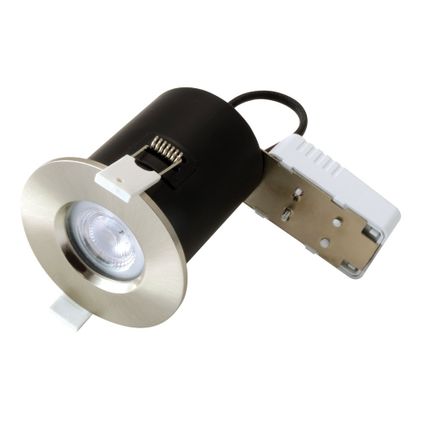 Fire Rated Downlight GU10 Tilt - Satin Chrome