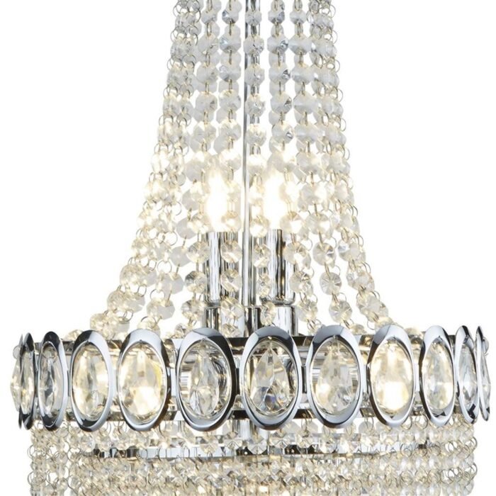 Louis Phillipe 6LT Chandelier - Clear Crystal