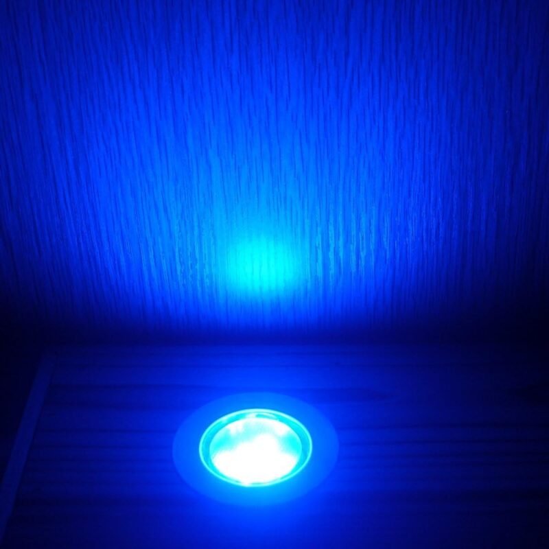 60mm Decking Lights Indoor/Outdoor Blue Colour