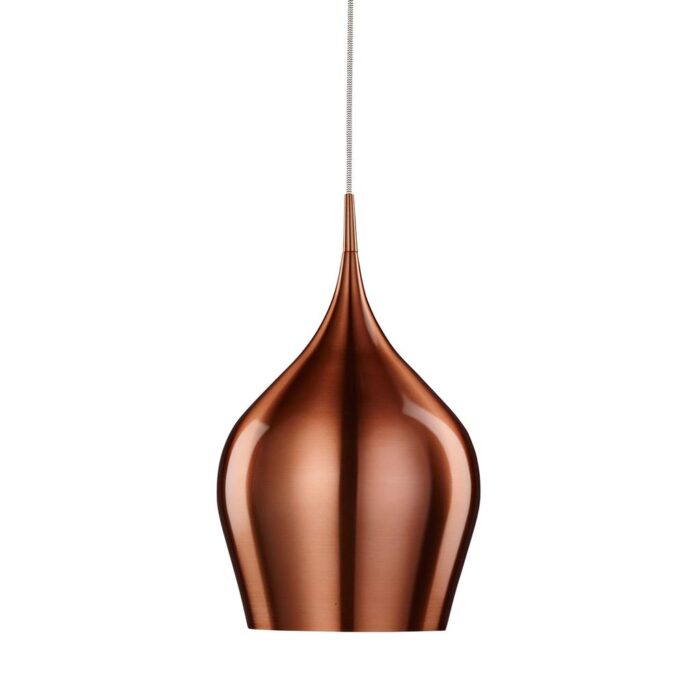 Vibrant Ceiling Pendant - Metallic Pink Metal