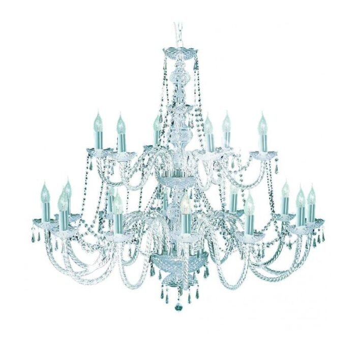 Hale 18LT Chandelier - Chrome & Clear Crystal