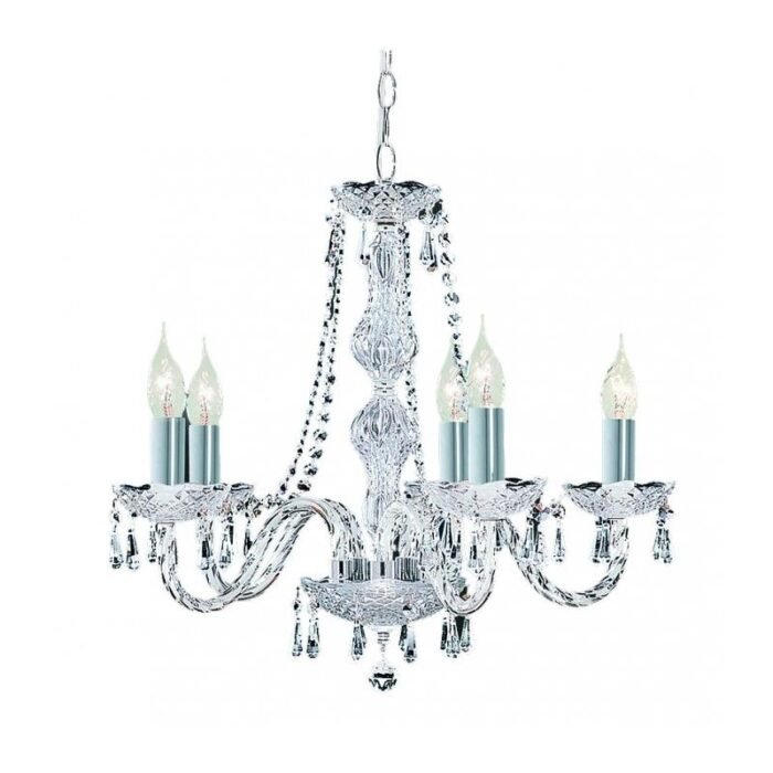 Hale 18LT Chandelier - Chrome & Clear Crystal