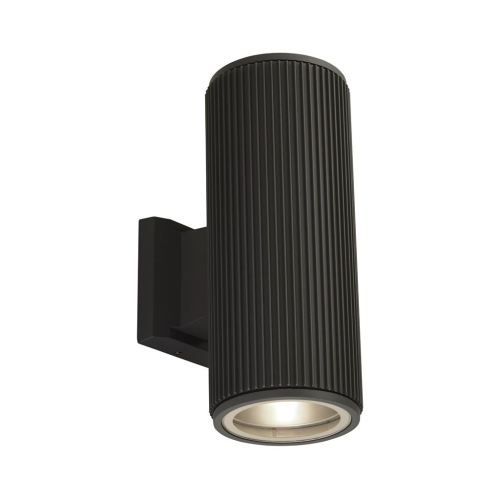 Hamburg Outdoor Wall Light - Black With Clear Glass Diffuser