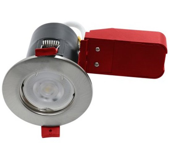 Ignis Fire Rated Downlight Steel GU10 Fixed Satin Chrome