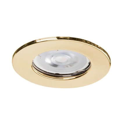 Ignis Fire Rated Downlight Steel GU10 Fixed Brass