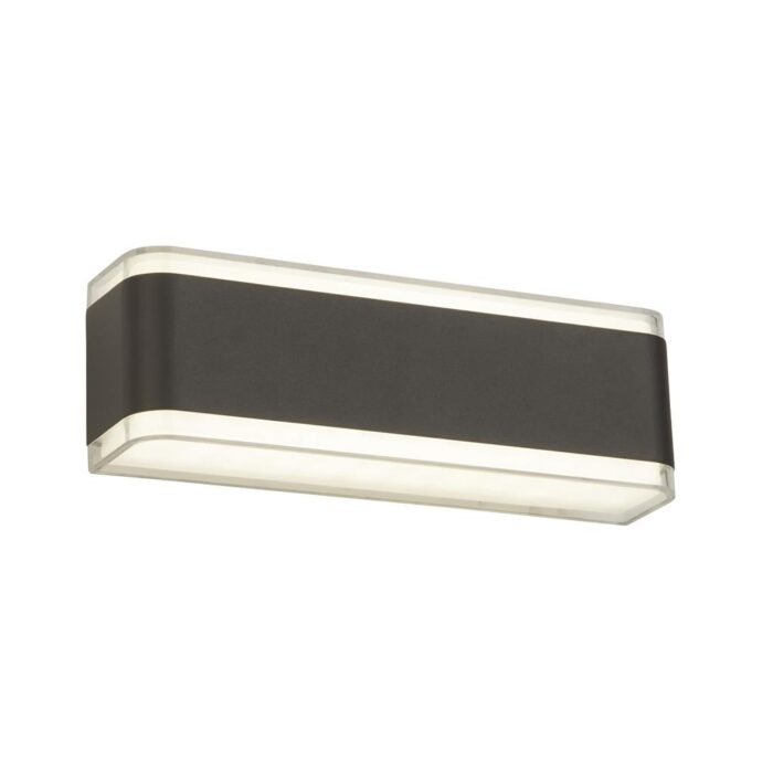 Douglas LED Outdoor Wall All Light - Dark Grey/Clear/White, IP44