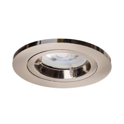Fixed Fire rated twist lock Downlights Satin Chrome