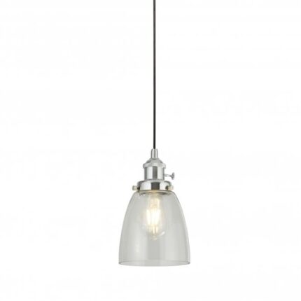 CAMDEN CEILING PENDANT - CHROME & CLEAR GLASS