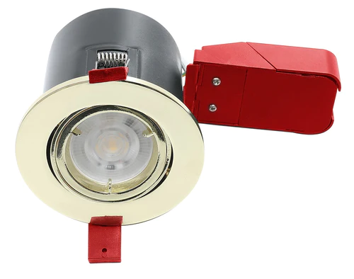 Ignis Plus Fire Rated Downlight GU10 Fixed Brass