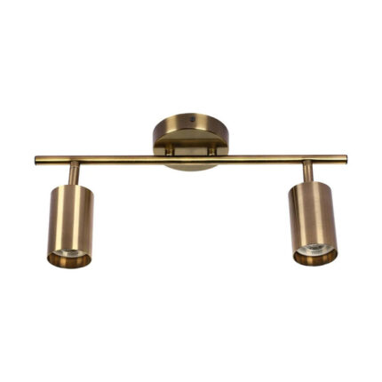 Antique Brass GU10 Spotlight Bar