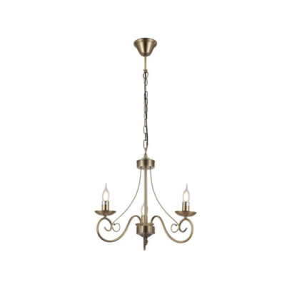 Candle Vintage Antique Brass French Chandelier Ceiling Light E14